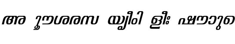 Preview of ML-TTVisakham Italic