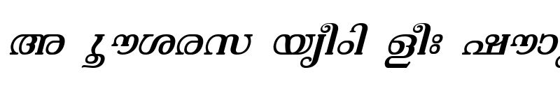 Preview of ML-TTVishu Italic