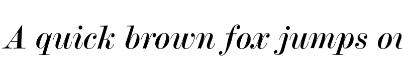 Preview of Modern No.20 Italic