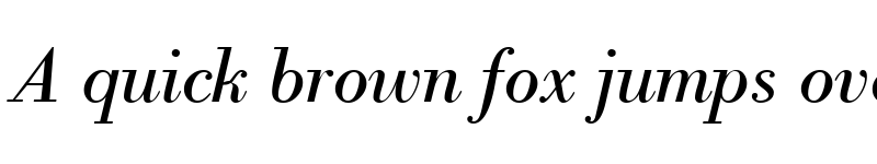 Preview of ModernBodoni RegularItalic