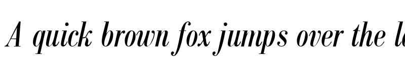 Preview of ModernBodoniCond RegularItalic