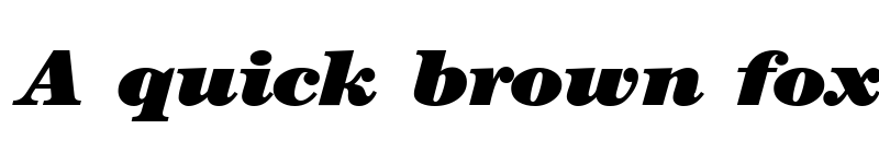 Preview of ModernCenturyHeavy RegularItalic