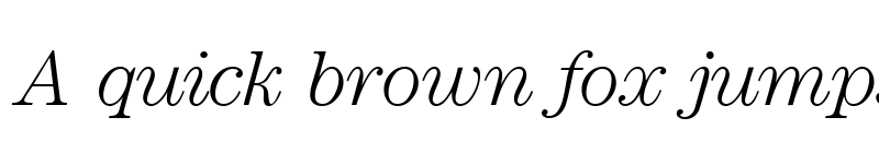 Preview of ModernCenturyLight RegularItalic