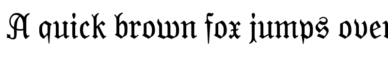 Preview of Moderne Fraktur Regular