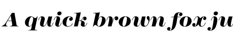 Preview of ModernNo216EF Heavy Italic