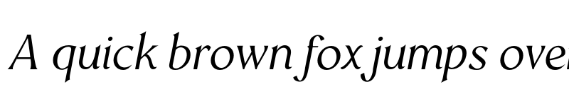 Preview of Mondia Light Italic