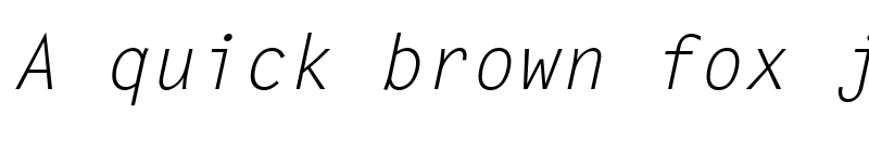 Preview of Monospaced Italic