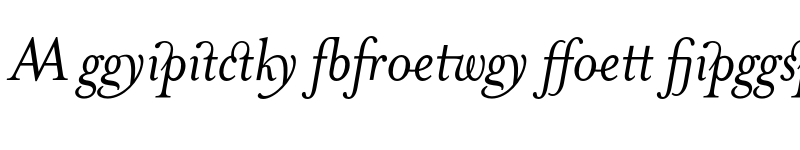 Preview of MrsEavesJustLig Italic