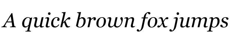 Preview of MS Reference Serif Italic