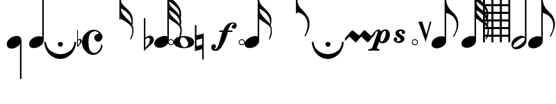 Preview of Musical Notes Regular