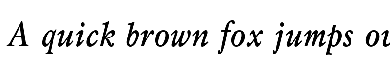 Preview of Mysl Narrow Bold Italic