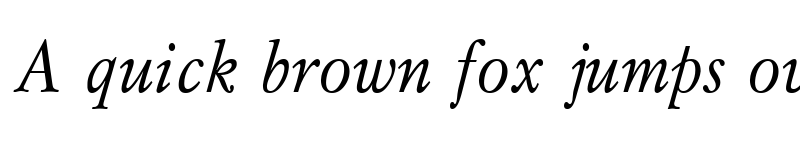 Preview of MyslNarrowC Italic