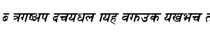 Preview of Nagarik Bold Italic