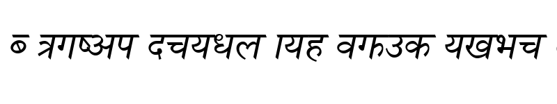 Preview of Nagarik Italic