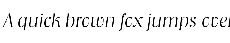 Preview of NashvilleEF ExtraLight Italic