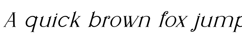 Preview of Nathalia Italic Regular