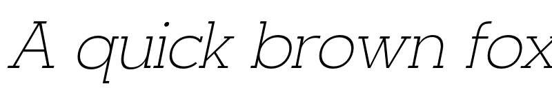 Preview of NayanikaSlab Extra Light Italic