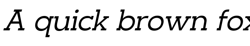 Preview of NayanikaSlab Italic