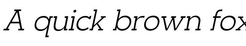 Preview of NayanikaSlab Light Italic