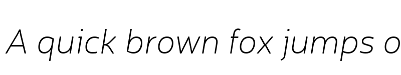 Preview of Neris Thin Italic