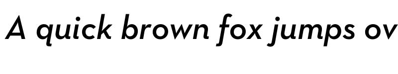 Preview of Neutra Text Demi Italic