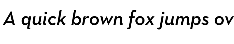 Preview of Neutraface Text Demi Italic