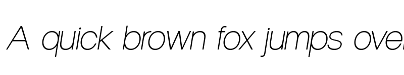 Preview of Neuvetica ExtraLight Italic