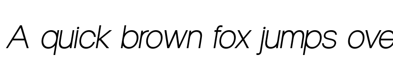 Preview of Neuvetica Light Italic