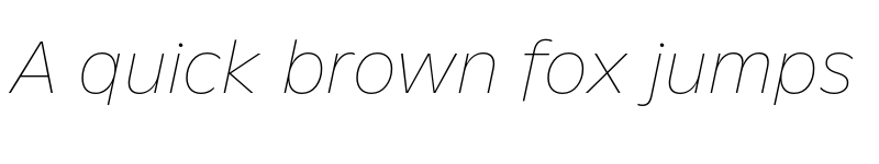 Preview of Neuwelt Text Thin Italic