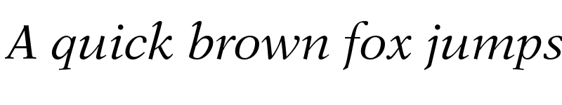 Preview of New Aster LT Std Italic