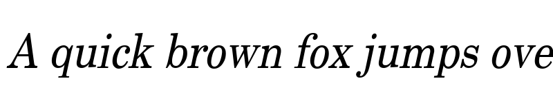 Preview of New Boston Condensed Italic