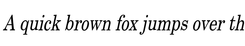 Preview of New Boston Thin Italic