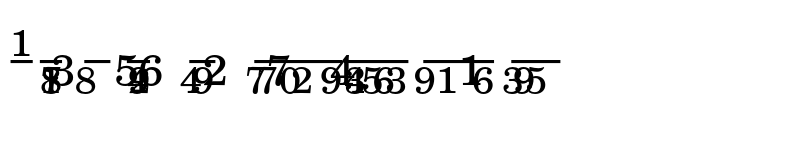 Preview of New Century Schoolbook Fraction Regular