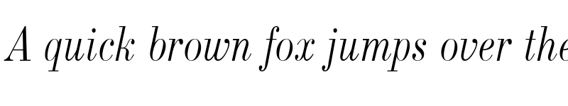 Preview of New Standard Old Narrow Italic