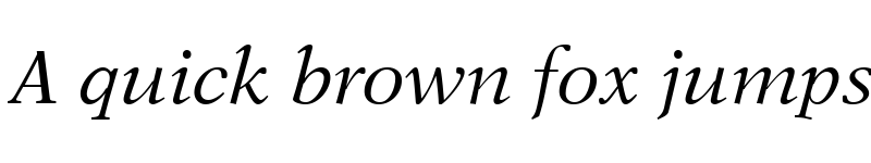Preview of NewAster LT Italic
