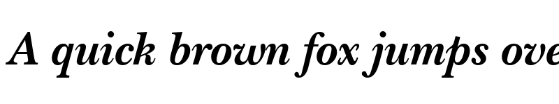 Preview of NewBaskerville LT Bold Italic