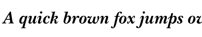 Preview of NewBaskervilleEF Bold Italic