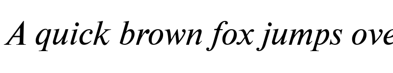 Preview of NewtonCTT Italic