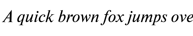 Preview of NewtonWINCTT Italic