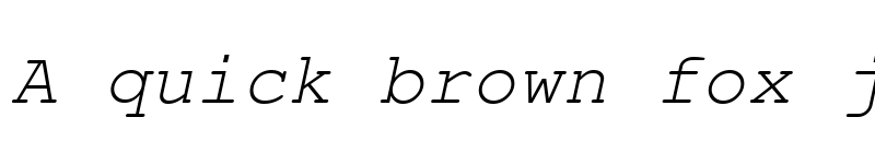 Preview of NimbusMonLUN Italic