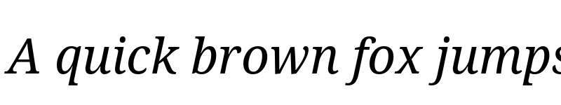 Preview of Noto Serif Italic