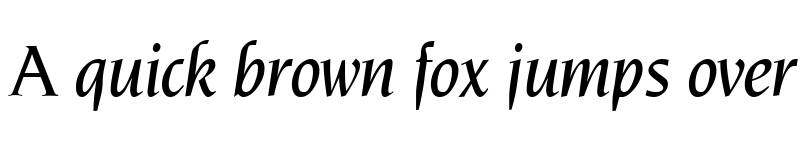 Preview of NoveltyMedium RegularItalic