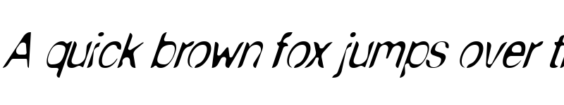 Preview of NudE Anorexic Italic Regular