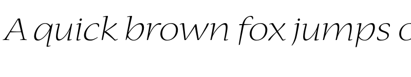 Preview of Nueva Std Light Extended Italic