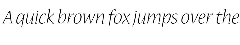 Preview of Nueva Std Light Italic