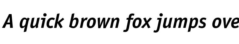 Preview of OfficinaSansEF Bold Italic