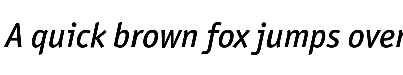 Preview of OfficinaSansITC Medium Italic