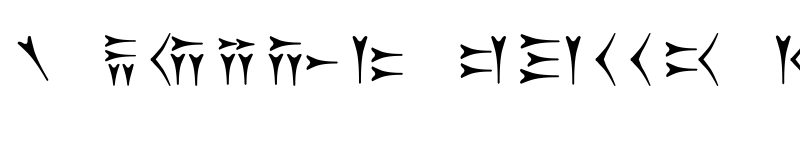 Preview of Old Persian Cuneiform Regular