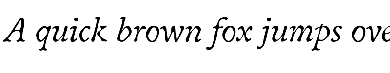 Preview of Oldbook ITC Std Italic