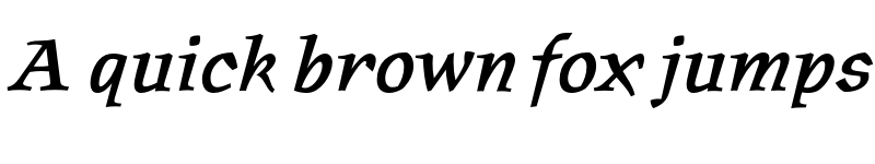 Preview of Oldrichium ITC Std Demi Italic